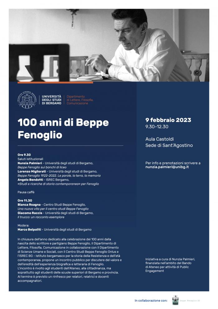 100 anni di Beppe Fenoglio